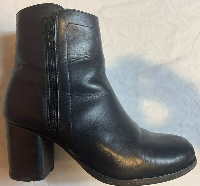 frye addie double zip black