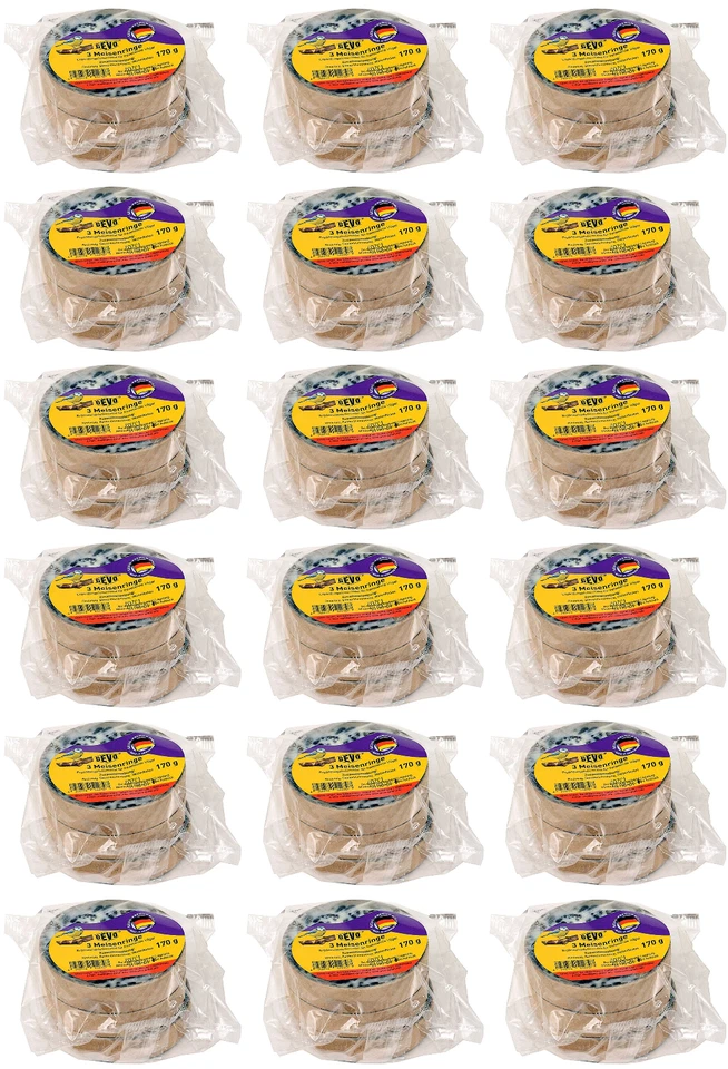18 Pack je 3 Stk. GEVO Meisenringe Fettfutter - Wildvogelfutter Winterfutter