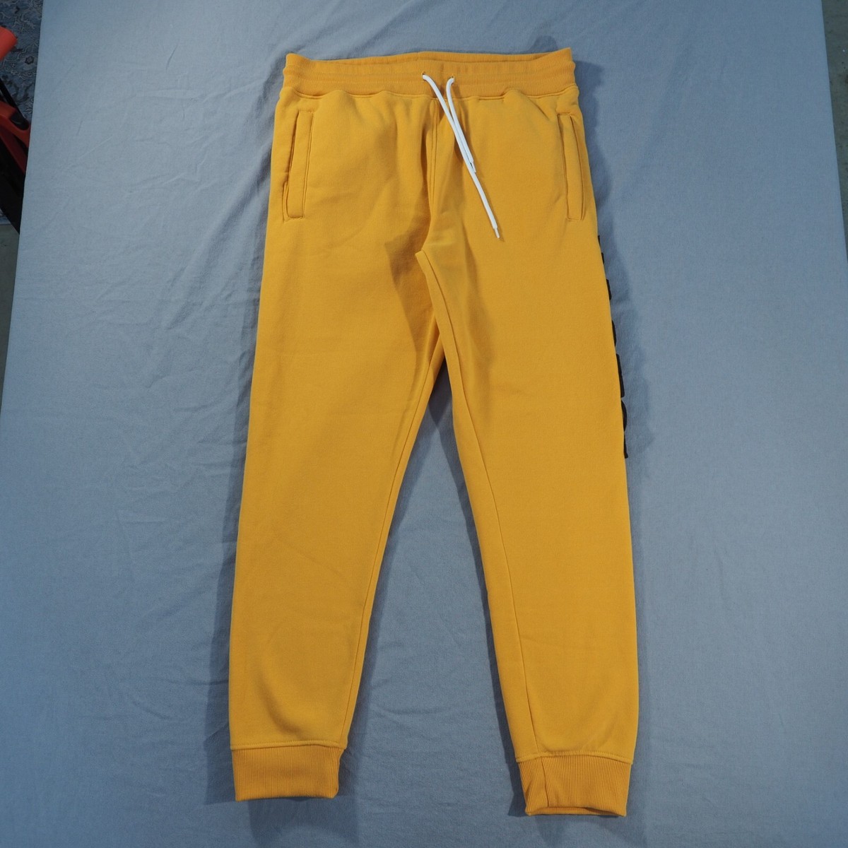Vintage Southpole Pants Mens Extra Large Yellow Apollo Logo Street Court  Joggers
