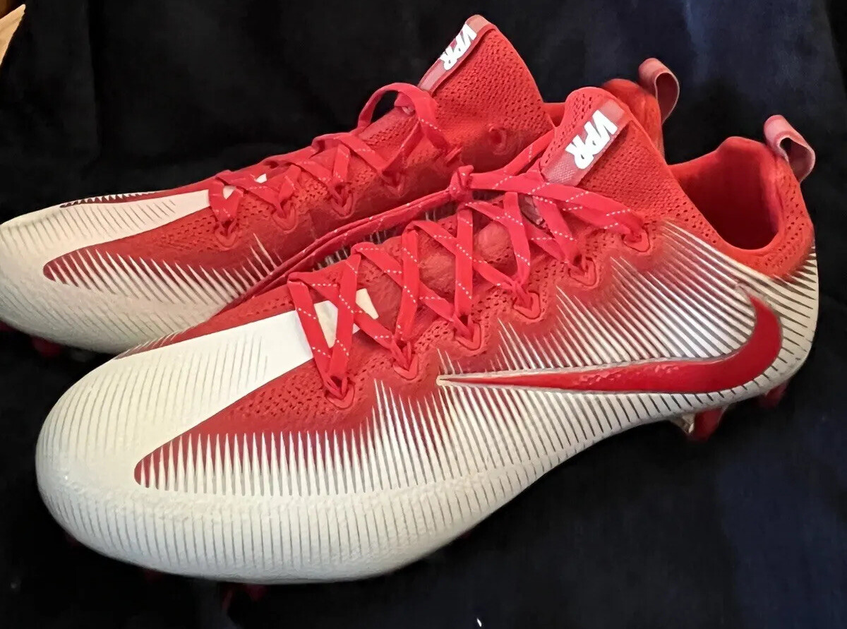 Nike Vapor Untouchable Pro TB Football Cleats Red/white 844816-160 Size 16  EUC