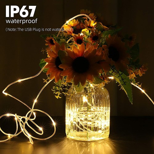 100 LED 33ft Strip Rope Light Tube String Outdoor Garden Party Decoration Lights - Picture 16 of 30