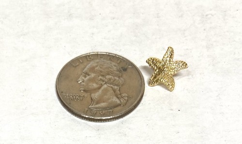 32x Gold Plate Starfish Post earrings, stud- surgical steel post - Picture 4 of 4