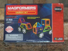Magformers 31 Piece Cruiser Set Magnetic Building Vehicle Set Line - NIP