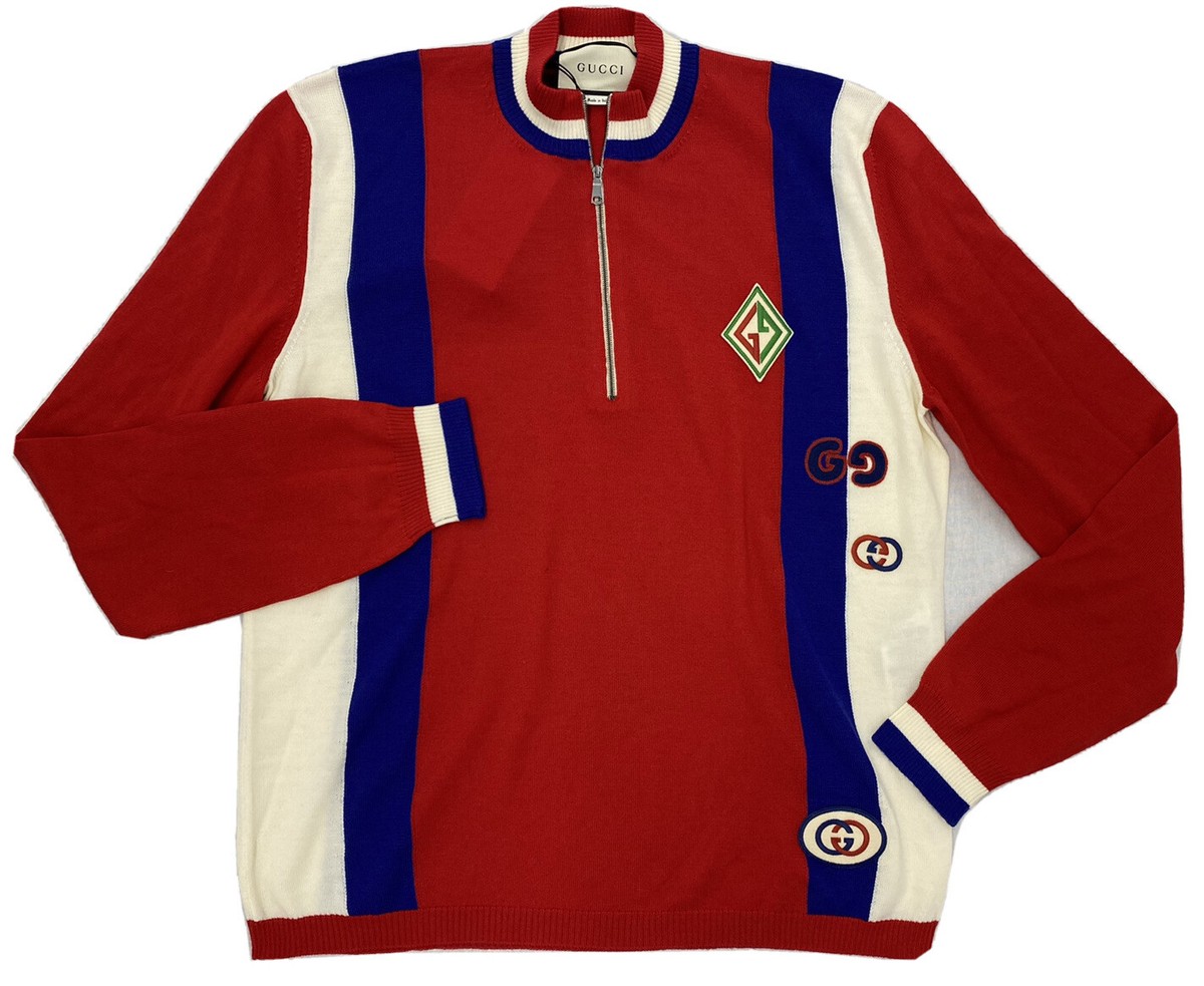 トップス vintage made in italy gucci sweater eb RARE vintage GUCCI sweater, 1950s iconic green red stripe on
