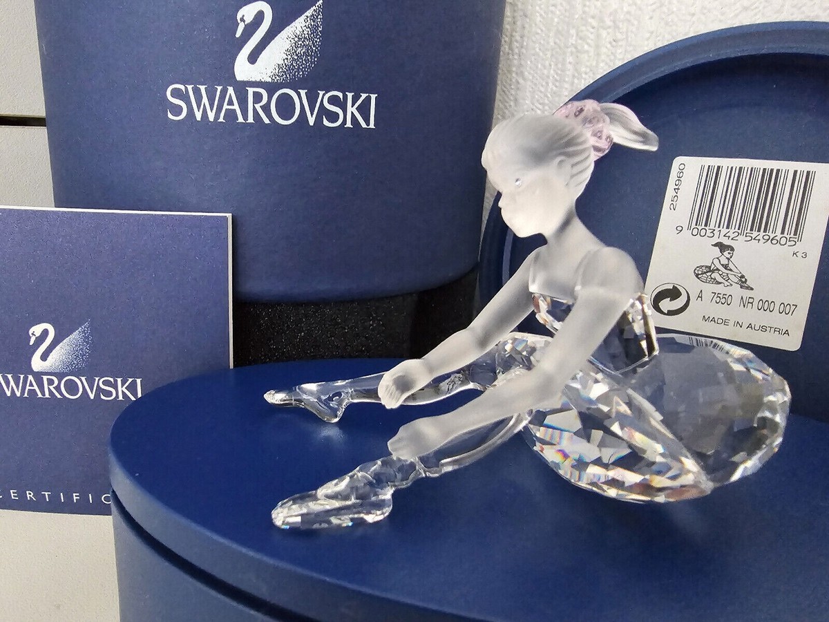SWAROVSKI CRYSTAL Young Ballerina-Sitting - Boxed - Cheerful Times