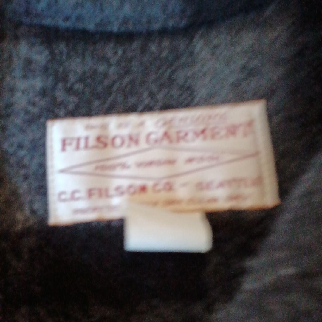 FILSON Mackinaw Cruiser Jacket Gray Check Wool Size 38 Used FILSON Mackinaw Cruiser Jacket Gray Check Wool Size 38 Used