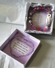 New QVC Girls Stretchable Silver Plated Bracelet Special Princess Gift for her
