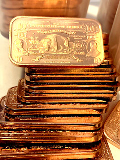 Buffalo $10 Bill 10 pack 10 X one ounce copper bars 0.63 pounds