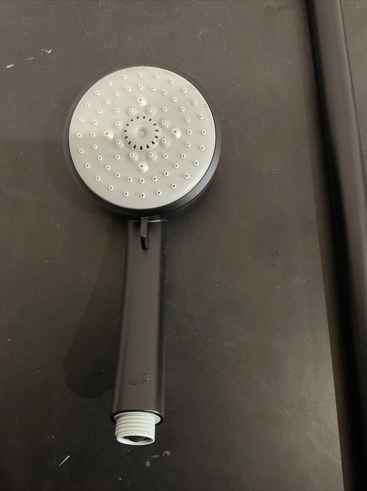 Barra deslizante de chuveiro Grohe 24" preta fosca TEMPESTA COSMOPOLITAN com prateleira 123345 P1 - Imagem 3 de 4