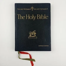 Holy Bible Guild Press Adapted Illustrated Catholic Edition 1960 Guild Press VTG