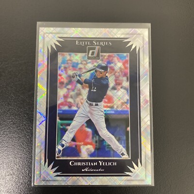 2019 Panini Donruss Christian Yelich #ES3 Vector Parallel Elite Series NM/M. 