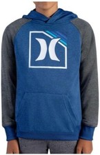 Boy's Hurley Blue Pullover Active Hoodie XL 18 /20 with H20DRI W