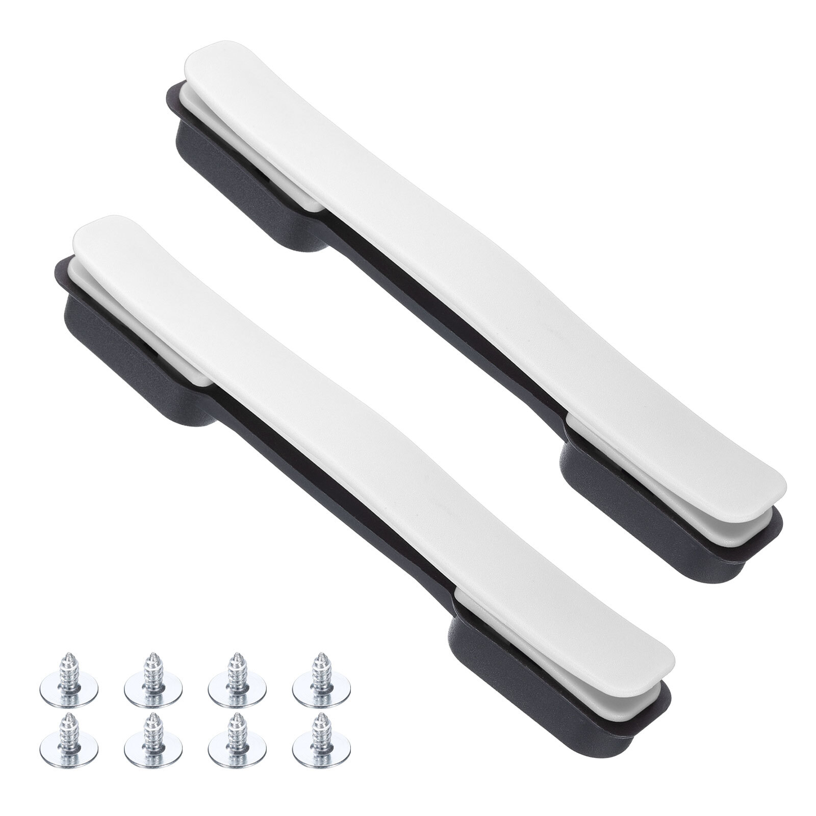 2-Pack 8.5 Inch White Suitcase Handle Replacement with Screws