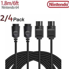 2 /4 Pack Extension Cable  N64 Gamepad Extension Cord for Classic N64 Controller