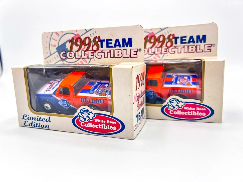 Camioneta pickup Ford F-150 Matchbox 1998 edición limitada MLB Detroit Tigers fundida a presión Foto 2 de 4