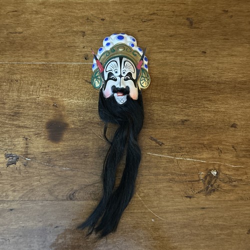 Cabezal de yeso de ópera china de Pekín pintado a mano - Imagen 2 de 5