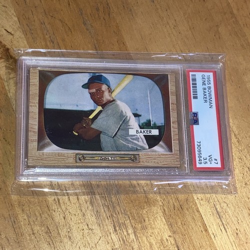 1955 Bowman Gene Baker #7 card