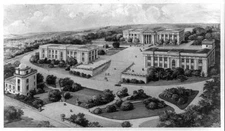 8" x 10" 1918 Photo University of Havana, Cuba, bird's-eye view