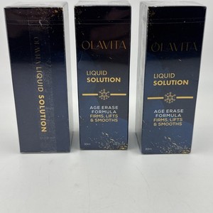 Lot Of 3 Olavita Liquid Solution Age EraseFormula 30ml Age-Defying Skin Firming