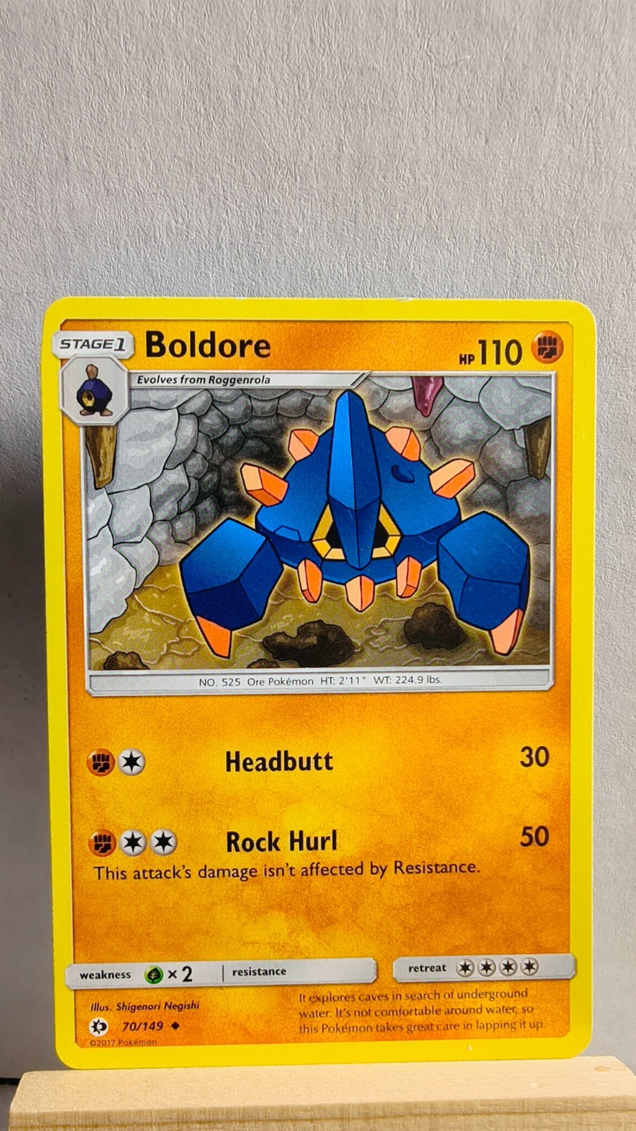 Boldore [MP] - Pokemon TCG Sun and Moon Base Set 70/149 [Uncommon]
