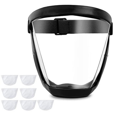 Full Face Shield for Yard Work & Woodworking, Wide View Clear Visor with Anti...