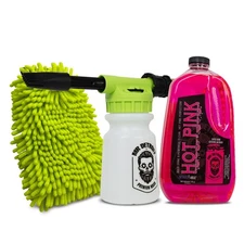 Mr. Detroit - 3pc Ultimate Foam Wash Kit - Thick Suds, Soft Mitt & Hot Pink Soap