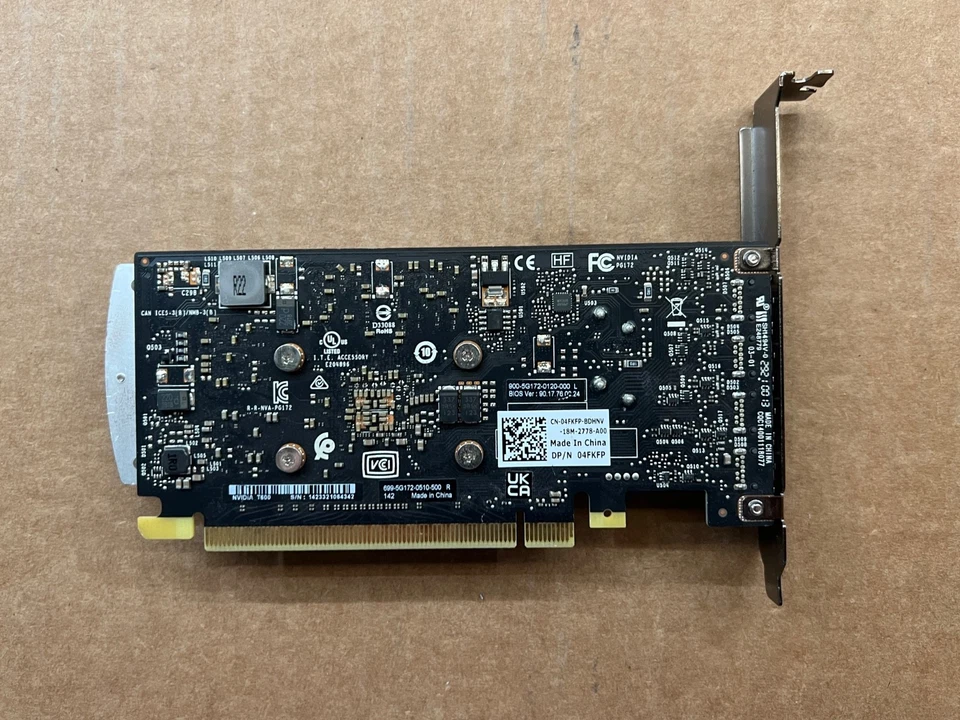 Dell NVIDIA Quadro T600 4GB GDDR6 04FKFP x4 Mini DisplayPort High Profile Card - Image 2 of 4