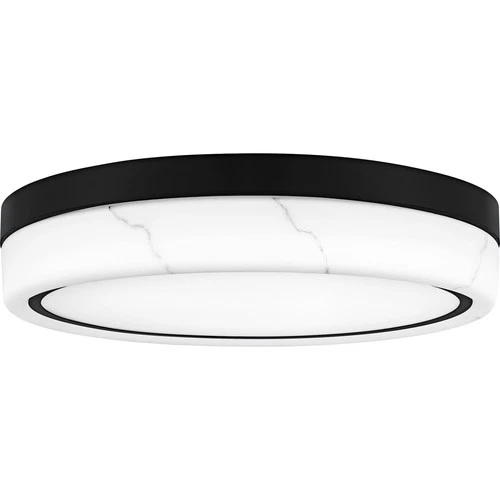 Quoizel QFL6778 Gasper 16"W LED Flush Mount Drum Ceiling Fixture - Black - Picture 1 of 7