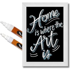 Chalk Ink White Chalkboard Markers - 1 Count Pack of 2 , Mix Tip