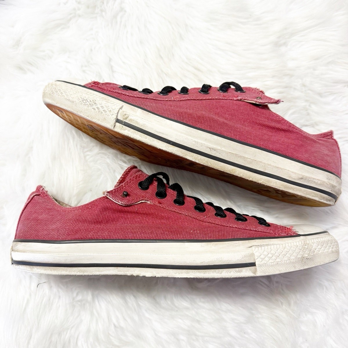 Converse x John Varvatos All Star Low Top Sneakers Mens Size 11 Red Canvas Shoes Converse x John Varvatos All Star Low Sneakers Men main image 4
