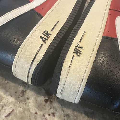 Nike Air Force 1 High Top Shoes – Red/Black – Men’s Size 9 – Style 315121-009 - Picture 11 of 13
