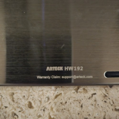 Arteck HW192 Wireless Keyboard with Dongle Black/Stainless Steel Low Profile - Picture 4 of 4