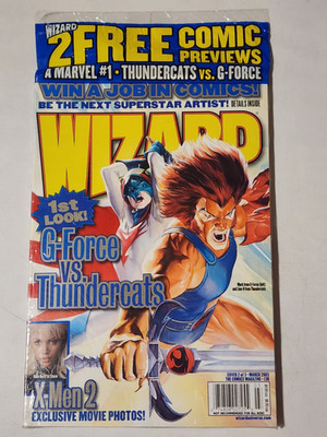 Sealed March 2003 Wizard Comics Magazine #138 G-Force Vs. Thundercats Cover