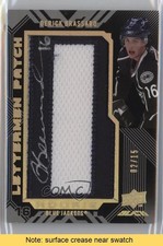 2008 UD Black Rookie Lettermen Gold 2/15 Derick Brassard #43 Patch Auto READ 1p0