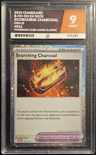 Scorching Charcoal 026/034 ACE graded card