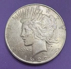 1922 Peace Dollar $1, AU - About Uncirculated