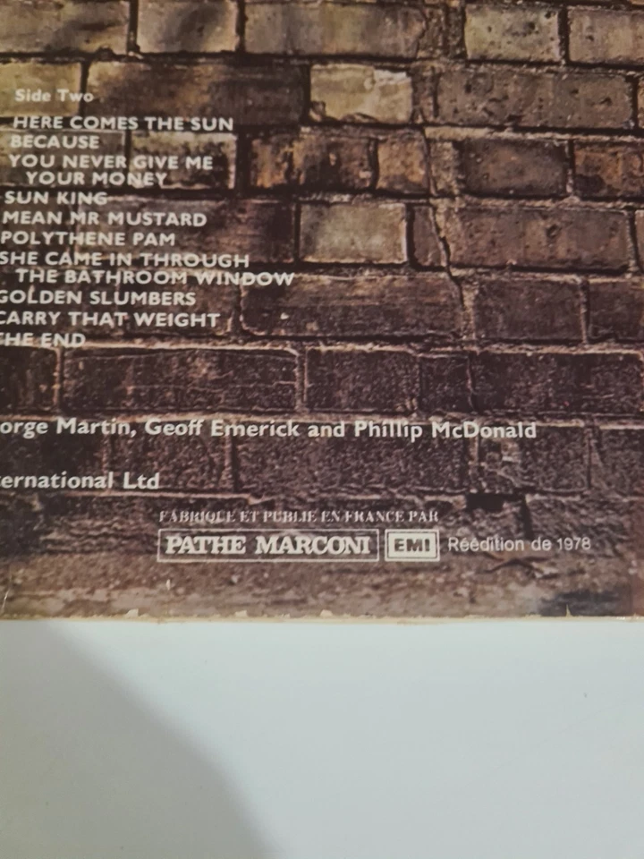 Beatles Abbey Road LP, photo 2 sur 2