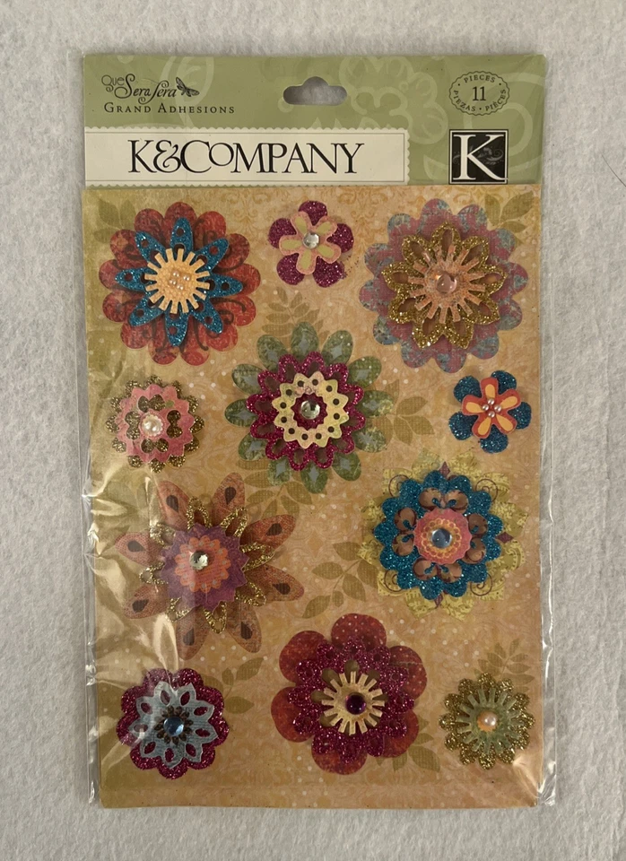 花卉剪贴簿贴纸- k&Company,Marcella K 出品 — 第 2/4 张图片