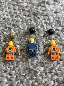 LEGO Agents Minifigure Pair (Henchman AGT008, Gold Tooth AGT007, 8630, 8967)