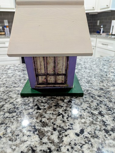 Rustic Wooden Birdhouse Birdhouse Yard Art Decor - Picture 5 of 7