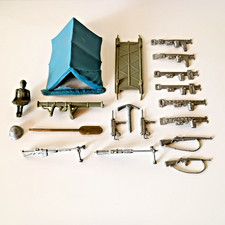 1957 MPC US Army Ski Patrol Playset 1105 Parts Lot and More Banner Tim-Mee Etc