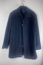 Classic Black Wool Cashmere Blend Car Coat Banana Republic Men Medium Zipper
