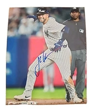 JC ESCARRA SIGNED 8X10 PHOTO NEW YORK YANKEES NYY CATCHER W/PROOF+COA WOW 