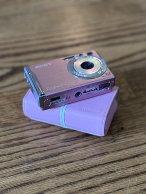 Vintage Sony Cyber-Shot DSC-W80 7.2MP Digital Camera Pink +