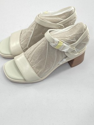 Clarks Women's Jaylan Ray Heeled Sandal- Off White- Size 5.5