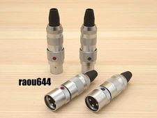 OYAIDE FOCUS 1 XLR Plug Adapter Connector 4pcs Color Brass