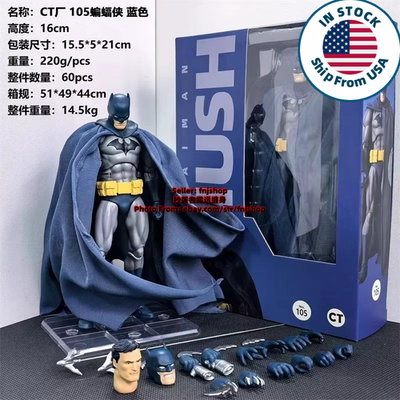 #ad Hot New CT Toys Hush Batman No.105 Blue Ver. 1 12 Action Figure Boxed US STOCK $29.99
