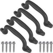 Dolibest Set of 4 Safety Playground Handles,Swing Kids Black-4pcs
