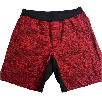 LULULEMON Assert Short 9'' Tactic Static Red/Black Unlined Lightweight Athletic L
