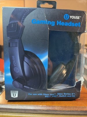 U-YOUSE Gaming Headset Compatible w/ Xbox One, Series X, PS4, PS5 Switch and PC